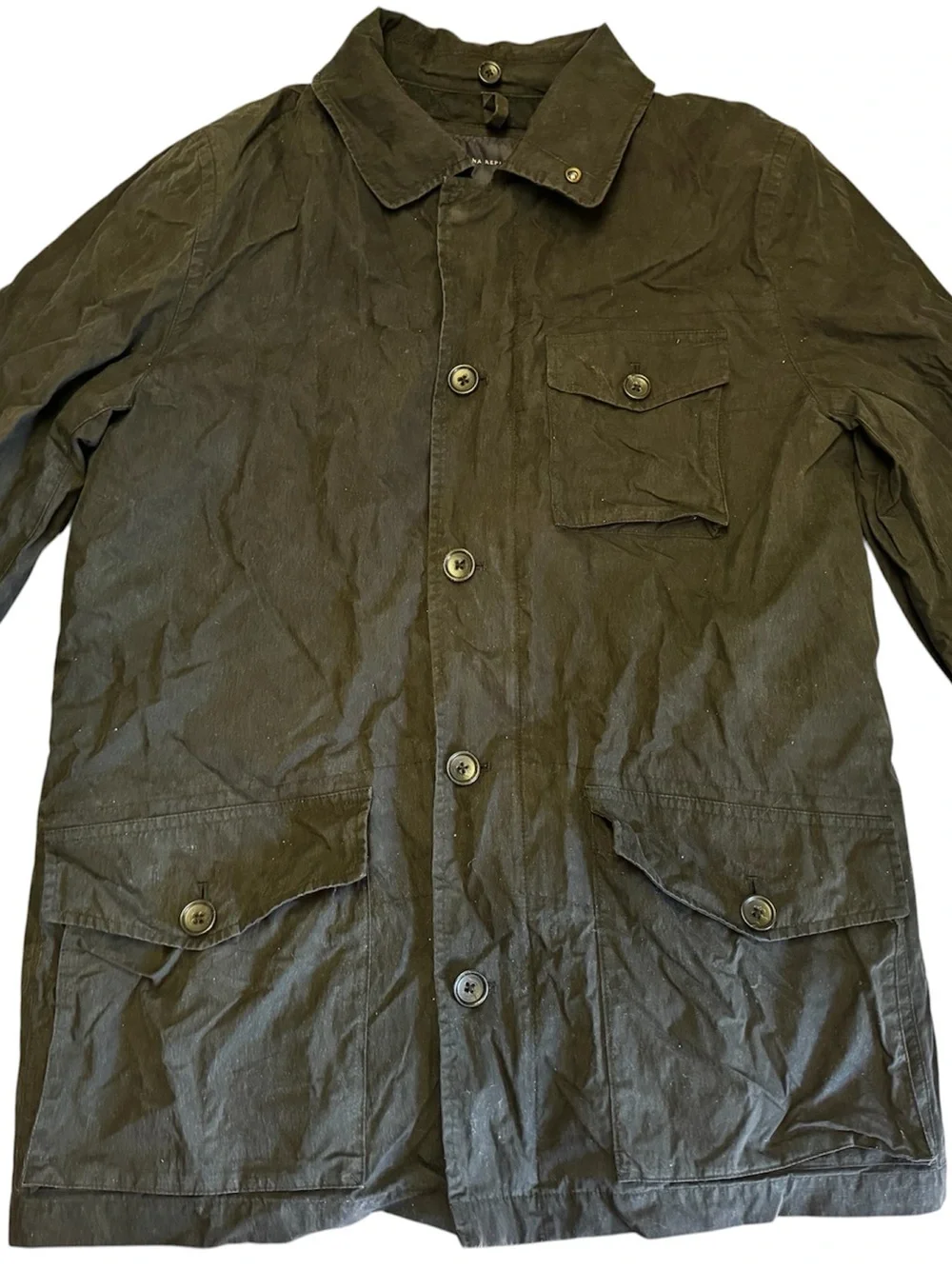 Banana Republic Mens Size M Full Zip Jacket Black